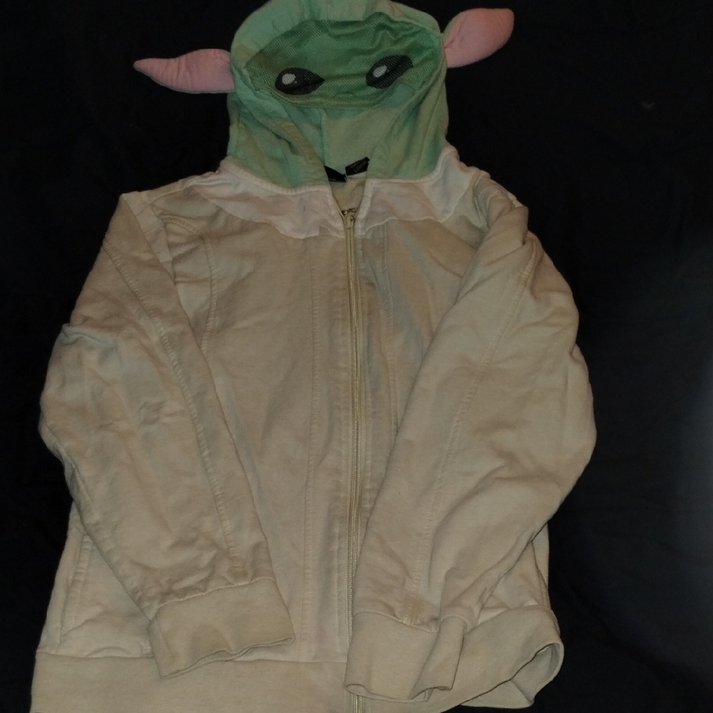 Star Wars Green and Cream Yoda Hoodie